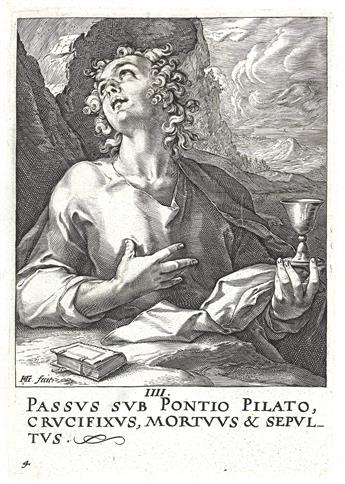 HENDRICK GOLTZIUS Christ, the Twelve Apostles and Saint Paul.